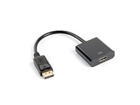 lanberg AD-0009-BK Displayport 1.1A (19 Pin) Male to HDMI (1.4) Female Adapter w