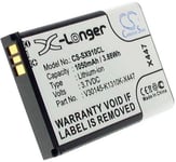 Kompatibelt med Siemens Gigaset SL910H, 3.7V (3.6V), 1050 mAh