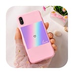 Rainbow Pattern Phone Case Coque For Iphone 11 Pro Max Xr 6 6S Plus X 5 Se Plus Pink Lucky Love Phone Cover For Iphone 8 7 Plus-A204735-For Iphone Xr