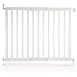 Safetots Chunky White Wooden Stair Gate 63.5 - 105.5cm Wooden Baby Gate