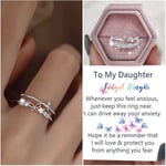 Till Min Dotter Fidget Ring, Till Min Dotter Fjärilsring, Dotterpresent Från Mamma Ångestlindrande Ringar
