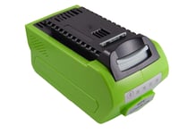vhbw Batterie compatible avec Greenworks G40LM41K2, G40LM41K2X, G40LM45, G40LM45K2X, G40LM45K4 outil électrique (4000mAh Li-ion 40 V)