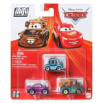 DISNEY CARS Mini Racers Professor Z MATER Holley Shiftwell - 3 PACK