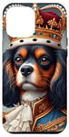 iPhone 15 Plus Royal Dog Portrait Royalty Cavalier King Charles Spaniel Case
