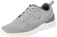 Skechers Homme air Dynamight Bliton Baskets, Maille synthétique Grise, 45 EU