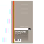 Spiralkladd, 147x297mm, linjerat, 147x297mm, 5st 5st
