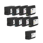 Compatible Multipack HP OfficeJet Pro 8715 Printer Ink Cartridges (9 Pack) -L0S70AE