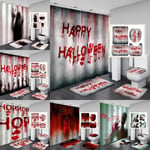 180x90cm New Halloween Scary Horror Shower Curtain Blood Help U F