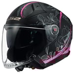 LS2, Casque Moto Jet Infinity II Lotus Matt Pink, M