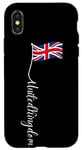 iPhone X/XS UK United Kingdom Signature Union Jack Flag Pole (on back) Case