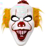 Halloween skrämmande clown mask - 3D mask | Andningsbar Halloween mördarclown mask för barn