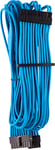Cble ATX 24 broches type 4 Gen 4 à gainage individuel CORSAIR Premium – bleu