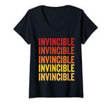 Womens Invincible definition, Invincible V-Neck T-Shirt
