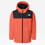 The North Face Youth Chavano Shell Jacket Emberglow Orange/TNF Black (8282 1W2)