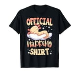 Sleeping Axolotl Pyjamas Axolotl Lover Official Napping T-Shirt
