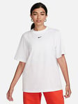 Nike Womens Sportswear Essential T-Shirt - White, White, Size M, Women