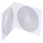 Lot de 25 boîtiers double transparents pour CD/DVD - Dos de 10,4 mm