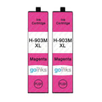 2 Magenta Ink Cartridges for HP Officejet 6950 & Pro 6960 6970 6975 All-Ink-One