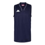 Kappa Cairo Maillot de Basket-Ball Homme, White Blue, FR : Taille Unique (Taille Fabricant : 10Y)