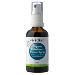Viridian Organic Elderberry Throat Spray with Manuka Honey - 50ml