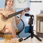 Bigbuy Vloggning Kit med ljus, mikrofon och fjärrkontroll