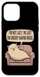 Coque pour iPhone 12 mini Funny Animal I'm Not Lazy I'Am Just On Energy Saving Mode