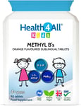 Health4All Kids Methyl B'S 90 Tablets for Children for Stress & Mood Support. Su