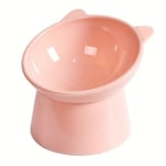 Ergonomisk kattskål med lutande design mot spill av husdjursmat för inomhuskattungar Pink