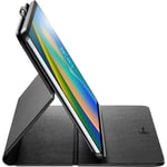 Cellularline | Folio - iPad Pro 11'' (2022) / (2021) / (2020) | Étui pour Tablette avec Fonction Support - Couverture Avant Pliable - Matériau Effet Cuir - Noir