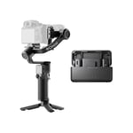 DJI RS 3 Mini + DJI Mic (2 TX + 1 RX + Charging Case), 3-Axis Stabilizer, 2 kg (4.4 lbs) Tested Payload, Native Vertical Shooting, Wireless Lavalier Microphone with 250 m (820 ft) Range