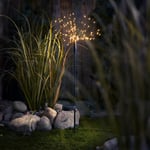 Clas Ohlson Solcellsbelysning Fireworks med markspjut, 88 cm