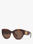 Versace VE4353 Women's Cat's Eye Sunglasses, Havana/Brown