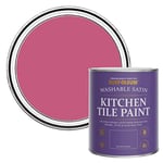 Rust-Oleum Pink water resistant Kitchen Tile Paint in Satin Finish - Raspberry Ripple 750ml