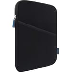 Lacdo Tablet Sleeve Portable Case for 8.3 inch New iPad Mini 6, 7.9" iPad Mini 6 5 4 3 2, 8" Lenovo Tab M8, 8" Samsung Galaxy Tab A8, Huawei MediaPad M5 Protective Tablet Bag Water Resistant, Black