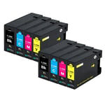 8 Printer Ink Cartridges XL (Set) for Canon MAXIFY MB2150, MB2350, MB2755