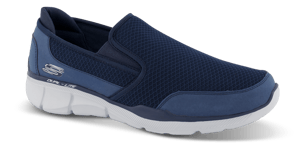 Skechers Herre Slip-in Marineblå  - Str. 43 - Tekstil/gummi/tekstil