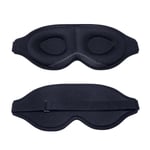 Innovativ Sovmask, Ljusblockerande Ögonmask för Sömn, Tupplur, Meditation, Resa Svart