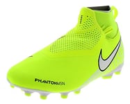 Nike Jr. Phantom Vision Academy Dynamic Fit MG Chaussures de Football, Vert (Volt/White/Volt 717), 35.5 EU