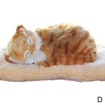 Lovely Simulation Animal Labrador/husky Doll Plush Toy Kids D Yellow Tabby Cat