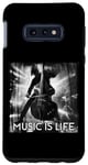 Coque pour Galaxy S10e Music Is Life Basse droite Double Bass Live Groove Action