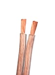 SUPRA 2000000139 Högtalarkabel 0,127 mm, syrefria kopparkardeler 2x4.0, transparent, 400 m