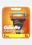 GILLETTE FUSION 5 Power 8 PACK NEW & SEALED 100% GENUINE UK Stock 