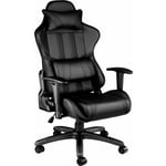 Fauteuil de bureau chaise siège sport gamer avec coussin de tête et lombaires noir - Noir