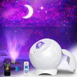 Fezax Star Night Light Projector, Nebula Galaxy Light Projector Lamp with Music Bluetooth Speaker & Timer & Remote Control, 28 Lighting Effects for Bedroom Cinema Wedding Christmas Party Room Decor