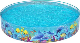 Bestway Sea Animals Theme Kiddie Swimming Pool, Inflatable Above Ground Pool