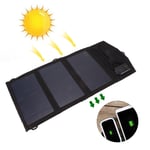 Solar Panel Charger Foldable 10000mAh PD 18W Solar Power Bank W/USB Line