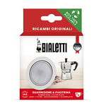 Bialetti Ricambi, Includes 1 Gasket and 1 Plate, Compatible with La Mokina and Moka 1 Cup