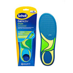 Scholl Semelles GelActiv Sport pour homme - Pour chaussures de sport, confort toute la journée, absorption des chocs et élasticité avec la technologie GelWave - Taille 40-46,5