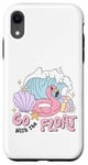 iPhone XR Flamingo Go With The Float Summer Pool Party Vacation Cruise Case