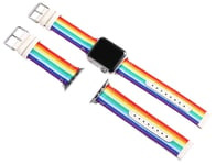 Tekstil urrem til Apple Watch 38 mm, Rainbow